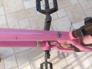 Bicicleta BMX rosa