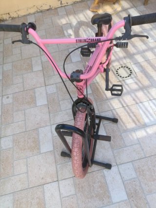 Bicicleta BMX rosa