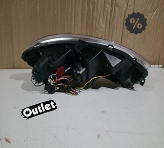 NM FAROS SEAT LEON ALTEA TOLEDO 04-09 FONDO CROMO LUZ DIURNA