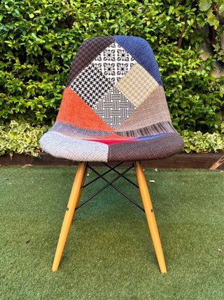 Juego de 4 sillas patchwork