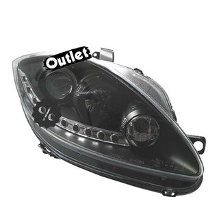 NM FAROS PARA SEAT LEON ALTEA TOLEDO 04-09 LUZ DIURNA LED FO