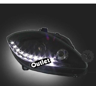 NM FAROS PARA SEAT LEON ALTEA TOLEDO 04-09 LUZ DIURNA LED FO