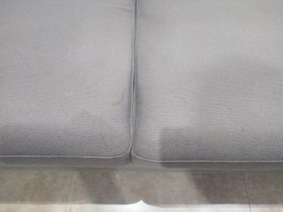 Sofá y mecedora tela y madera