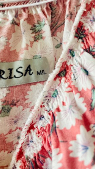 Vestido largo floral talla única