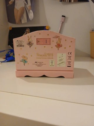 Joyero infantil rosa bailarina y conejitos