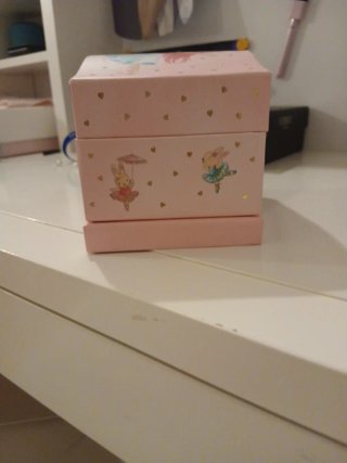 Joyero infantil rosa bailarina y conejitos