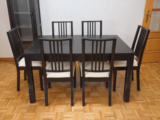 Mesa Comedor Extensible IKEA + 6 Sillas