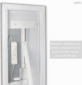 Espejo de cuerpo entero con luz LED 160 x 50 cm