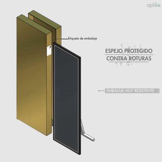 Espejo de cuerpo entero con luz LED 160 x 50 cm