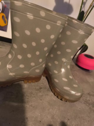 Botas de agua niña T.21 lunares