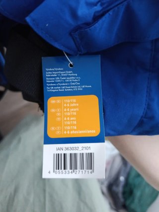 Pantalones de esquí/montaña azules 4/6 años
