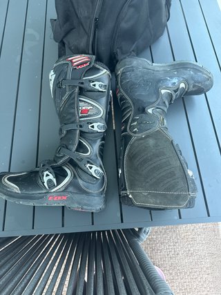 Botas Moto altas,  Fox Talla 41, Negras