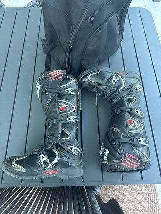 Botas Moto altas,  Fox Talla 41, Negras