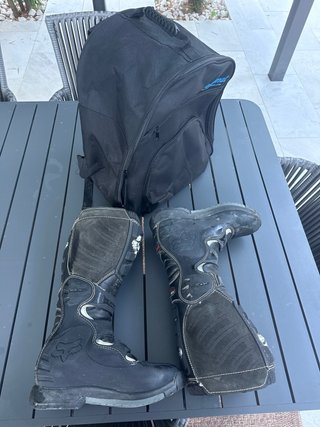 Botas Moto altas,  Fox Talla 41, Negras