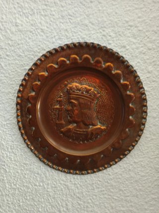 Platos decorativos antiguos de cobre