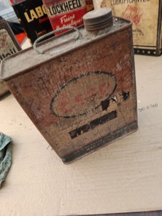 Bidón metálico antiguo Esso 2 litros