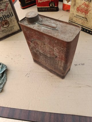 Bidón metálico antiguo Esso 2 litros