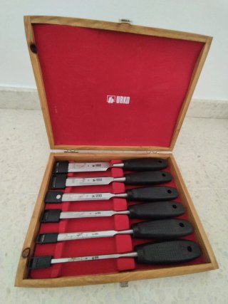 Estuche 6 Formones Urko 6-10-12-16-20-26