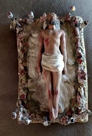 Figuras Religiosas Antiguas de Arcilla