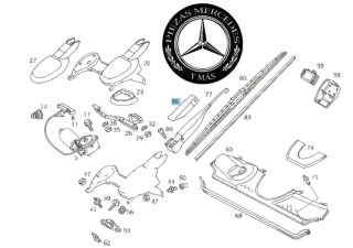 Tapa Brazo Limpiaparabrisas Mercedes