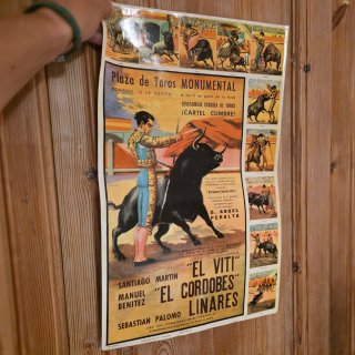 Antiguo Cartel Toros Monumental 15 Agosto