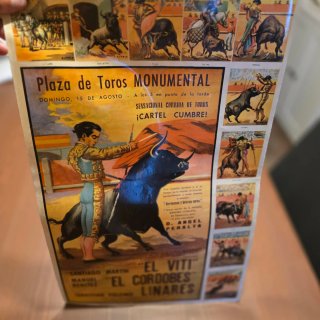 Antiguo Cartel Toros Monumental 15 Agosto
