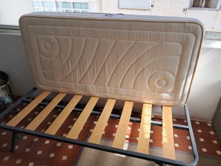 Colchón Europflex 90x180 y somier plegable