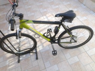 Bicicleta de montaña verde