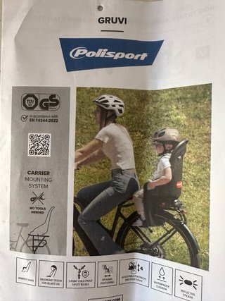 Silla bici para niñ@ hasta 16 kg