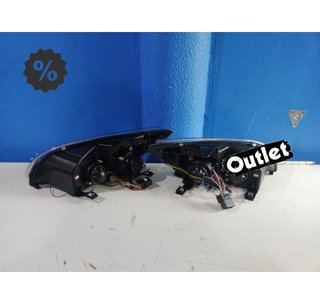 NM FAROS FORD FOCUS 04-08 LUZ DIURNA LED FONDO NEGRO R147020