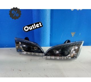 NM FAROS FORD FOCUS 04-08 LUZ DIURNA LED FONDO NEGRO R147020