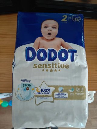 Pañales Dodot Talla 2 (4-8 kg) - 58 unidades