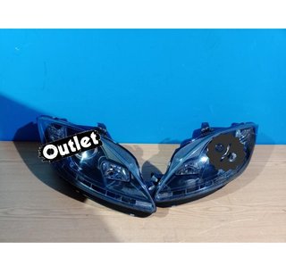 NM FAROS PARA SEAT LEON ALTEA TOLEDO 04-09 LUZ DIURNA LED FO