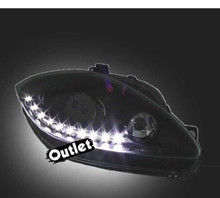 NM FAROS PARA SEAT LEON ALTEA TOLEDO 04-09 LUZ DIURNA LED FO