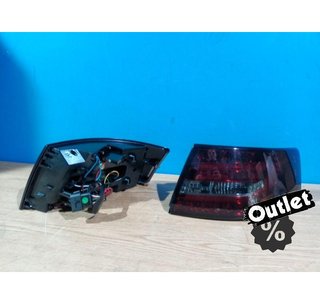 NM PILOTOS LED BAR ROJO AUDI A6 C6 SEDAN 04-08 AHUMADO 6 PIN