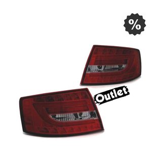 NM PILOTOS LED BAR ROJO AUDI A6 C6 SEDAN 04-08 AHUMADO 6 PIN