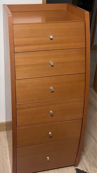 Cómoda 6 cajones madera