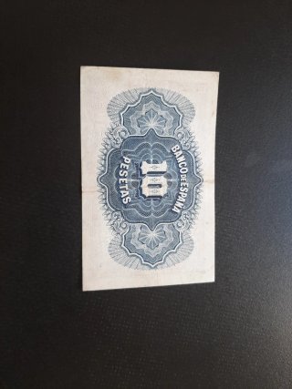BILLETE DE 10 PESETAS DE 1935 SIN SERIE