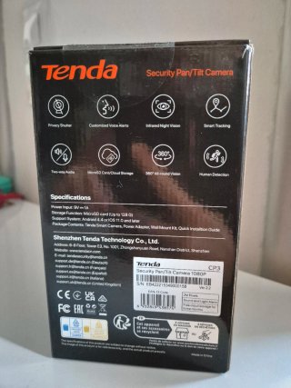 Tenda CP3 Cámara Seguridad Pan/Tilt 1080P HD