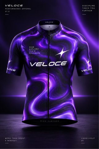 Maillot Ciclismo Veloce Liquid Violet