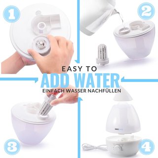 HUMIDIFICADOR 2.4L ULTRASÓNICO INNOBETA WATERDROP