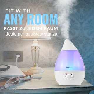HUMIDIFICADOR 2.4L ULTRASÓNICO INNOBETA WATERDROP