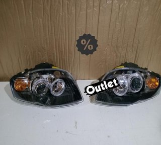 NM FAROS OJOS ANGEL AUDI A4 B7 04-08 CROMADOS R011271C1