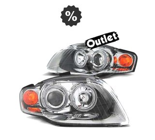 NM FAROS OJOS ANGEL AUDI A4 B7 04-08 CROMADOS R011271C1