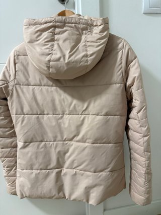Plumas corto Naf Naf beige mujer