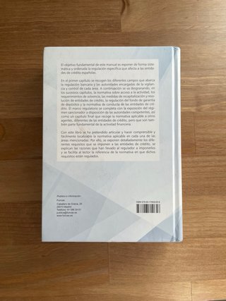 Libro Manual de regulación bancaria en España