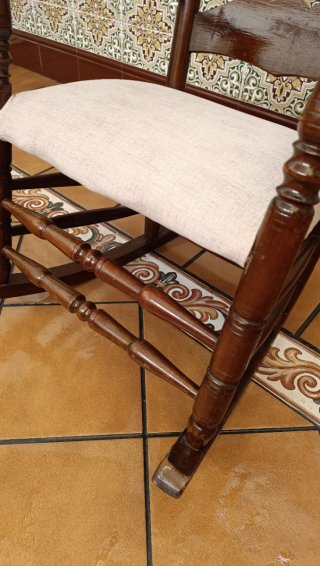 Sillón Mecedora Madera Estilo Rociero