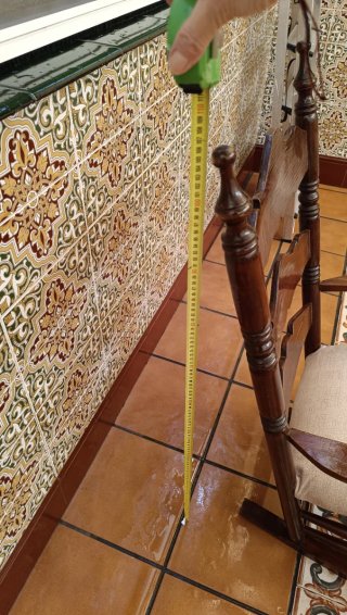 Sillón Mecedora Madera Estilo Rociero