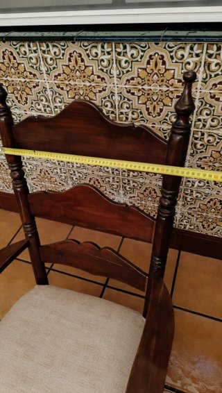 Sillón Mecedora Madera Estilo Rociero