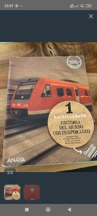 Libro 1° Bachillerato historia mundo contemporáneo
